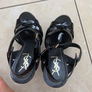 Shiny ysl heels